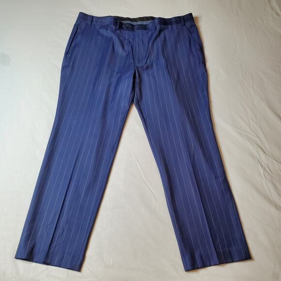 Ralph Lauren Men's Size 42X30 NWT Edgewood Dress Pants Tapered Leg Striped Blue - Picture 4 of 8